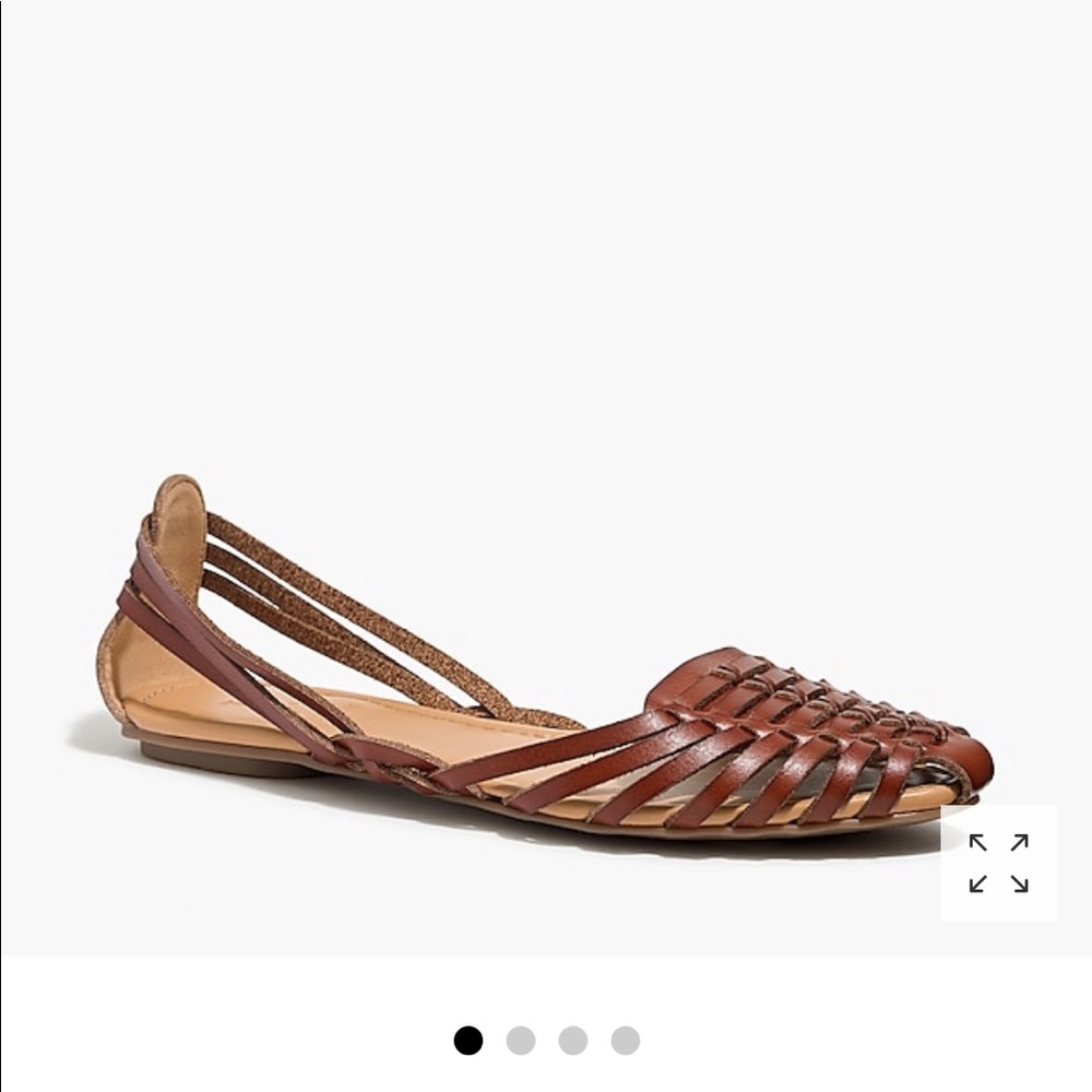 JCrew Basketweave D’orsay Flats
